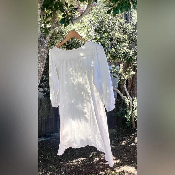 Christian Dior White Lace Detail Long Dress - Picture 5 of 5